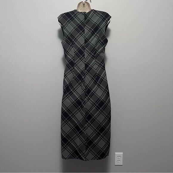 New York & Co Stretch Plaid Dress Size 6 - Picture 3 of 8